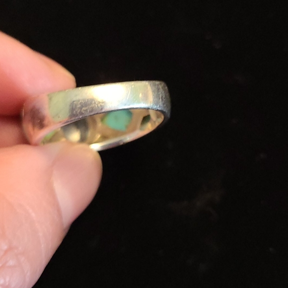 925 silver with turquois inlay size 7 - Picture 7 of 7